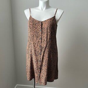 H&M Chettah Print Slip Dress